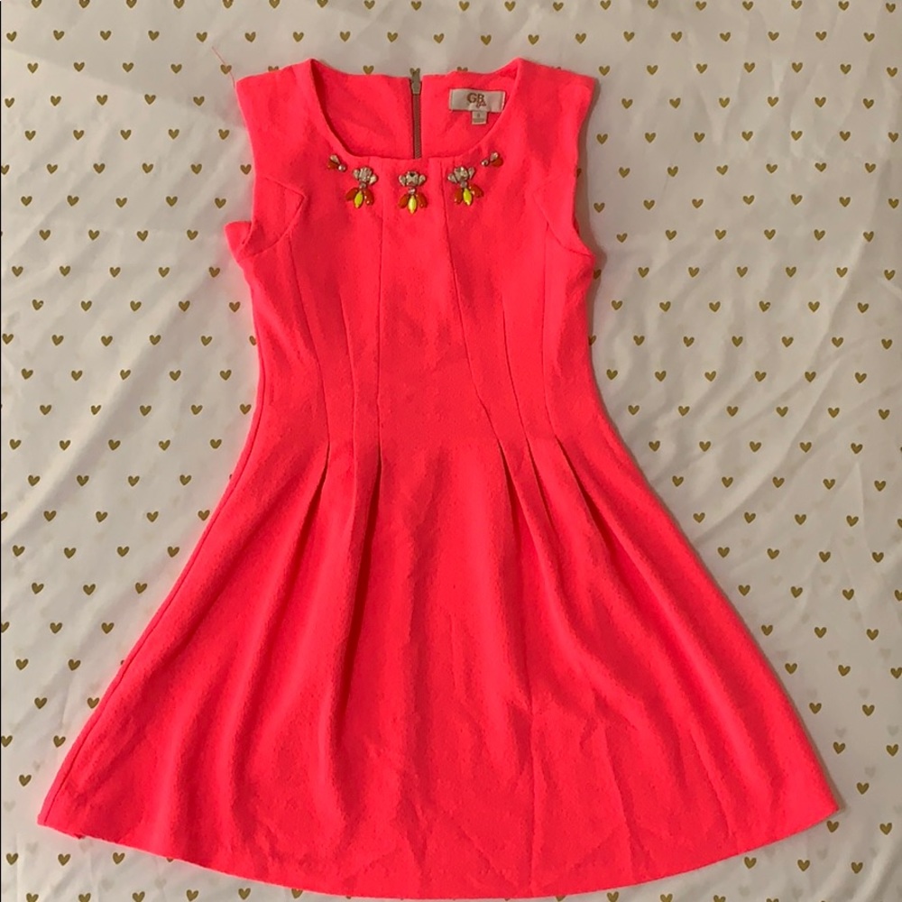 Bright pink dress